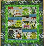Frogs and Florals Quilt by Azalea City Quilters Guild Member