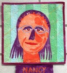 Funky Self-Portrait by Nancy by Azalea City Art Quilters