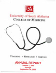 University of South Alabama College of Medicine Annual Report for 2005-2006