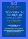 Tennenbaum Holocaust Collection Invitation