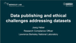 Increase in Data Publishing and Issues with Ethical Challenges Addressing Datasets by Joerg Heber