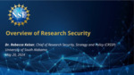 Research Security and Integrity Standards: Tools and Resources Used to Develop Security Program Standards That Support Research Integrity by Rebecca Keiser